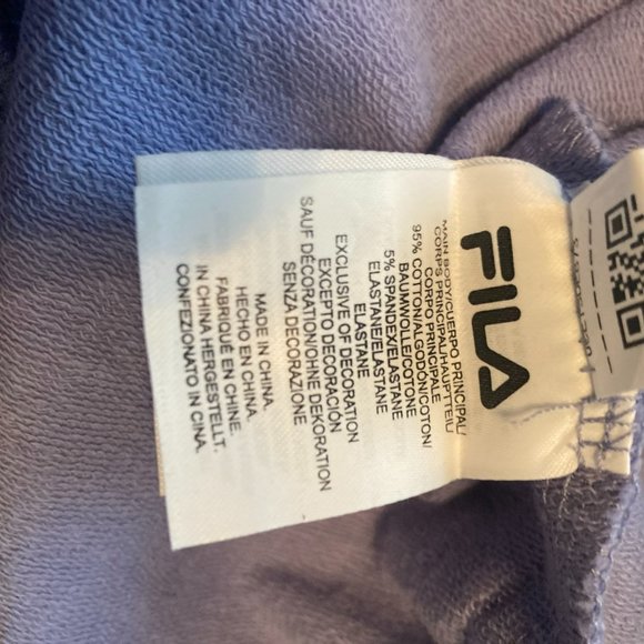 Fila Long Sleeve Crew Neck Sweatshirt with Pockets Purple XXL NWT - Picture 9 of 10